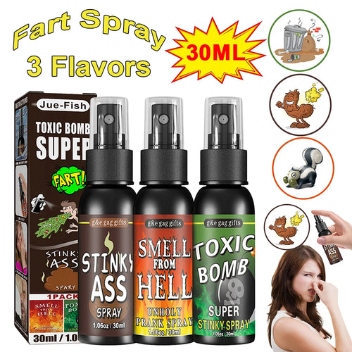 Unleash Hilarity This Halloween with the 30Ml Extra Strong Fart Spray - The Ultimate Gag Gift for Pranks and Laughter!